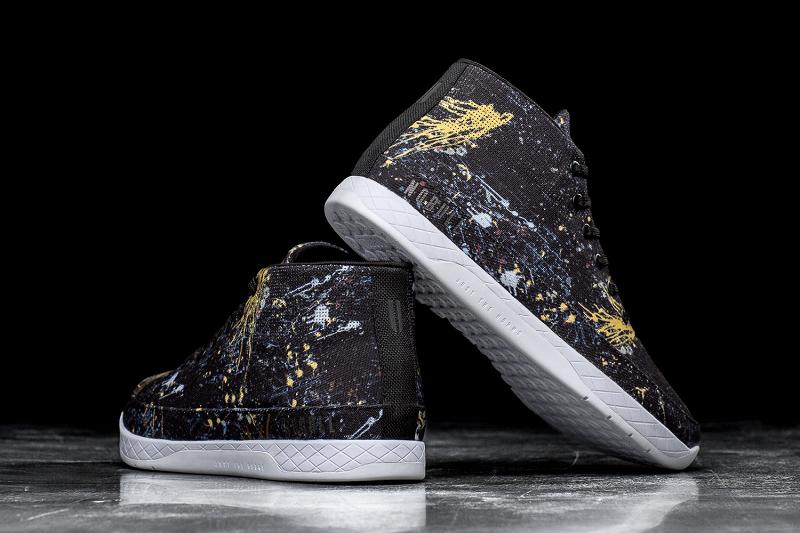 Women's Nobull Splatter Canvas Mid Trainers Khaki | SG Z2863U